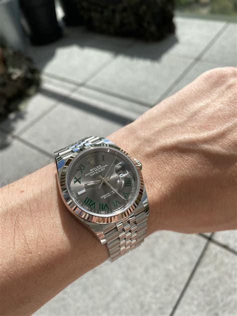 rolex wimbledon opinioni|&Review of Datejust 36 w/ Wimbledon Dial .